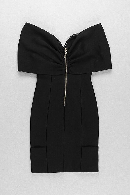 Tanya Bandage Mini Dress - Classic Black - Fashionpara