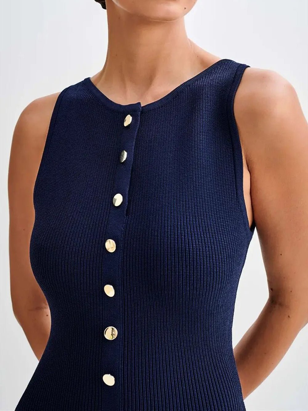 Sleeveless Maxi Dress - Fashionpara