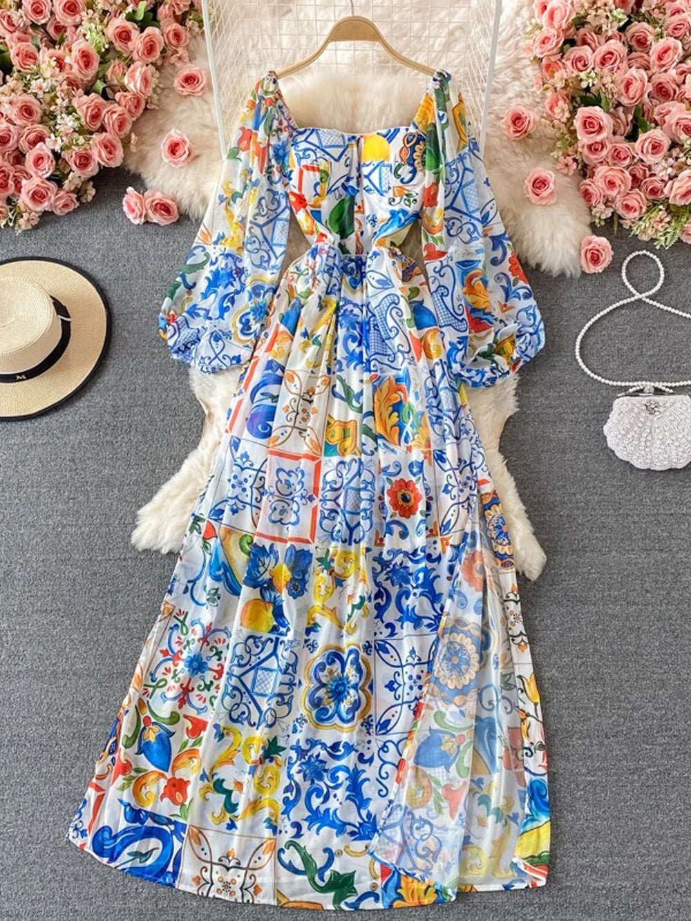 Floral Maxi Dress - Fashionpara