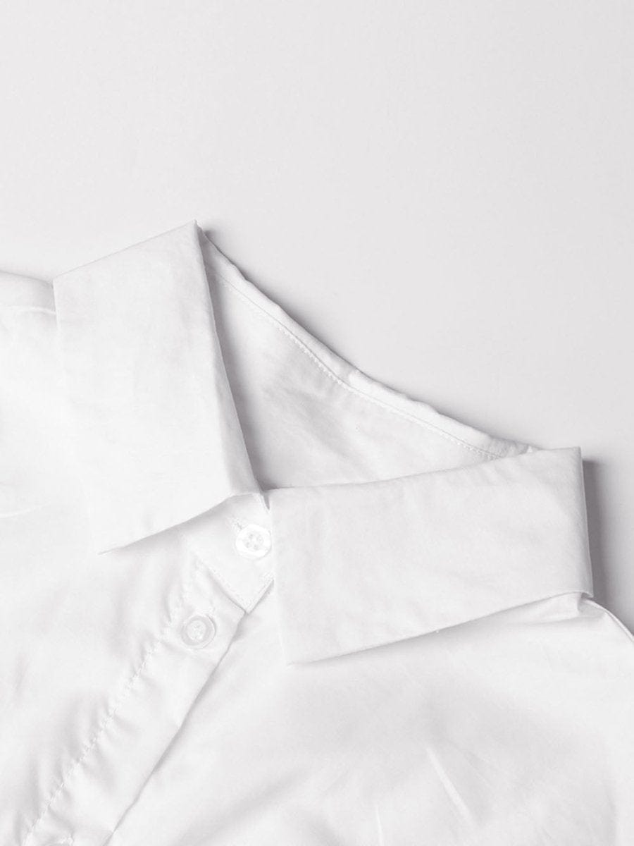 Button Mini Dress - Fashionpara