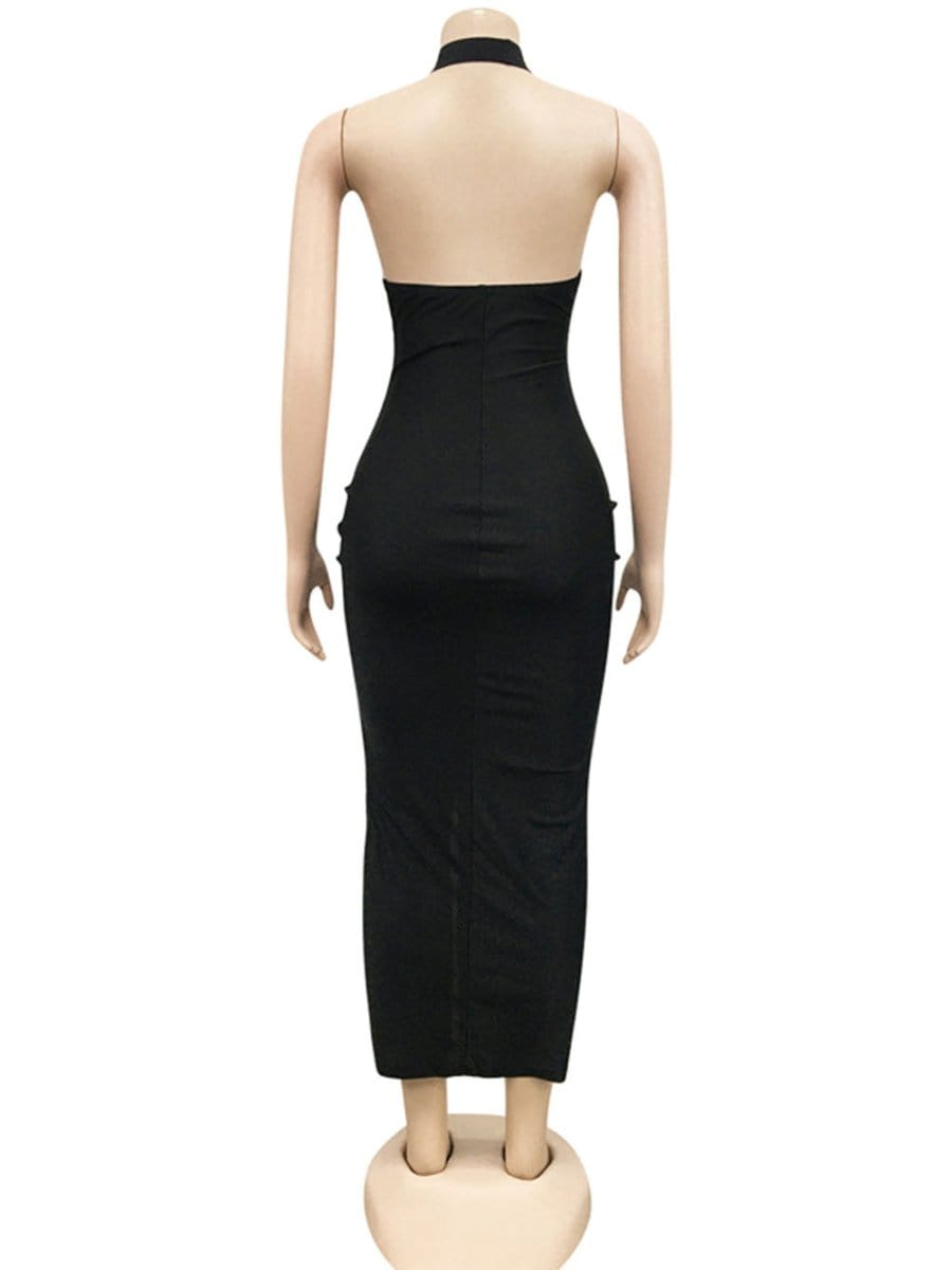Backless Maxi Dress - Fashionpara