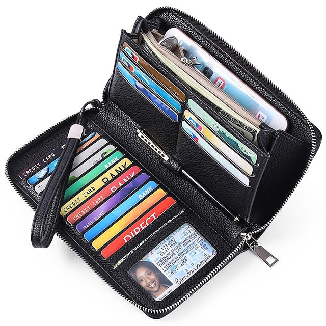 Leather Bag Outdoor Mobile Wallet Daily Phone PU