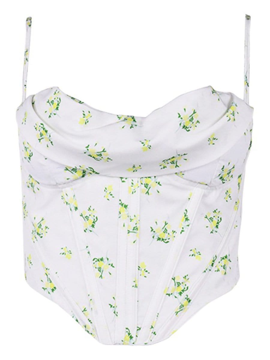 Floral Corset Top - Fashionpara