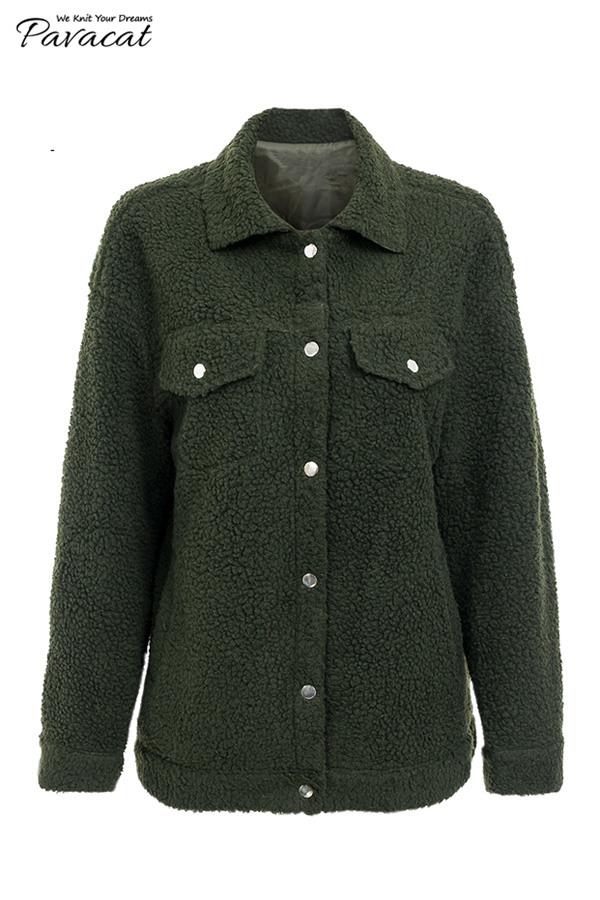 Luxurious Lamb Wool Fur Coat for Trendy Winter Style