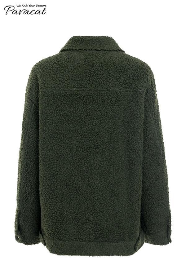 Chic Pink Furry Lamb Wool Coat for Stylish Winter Warmth