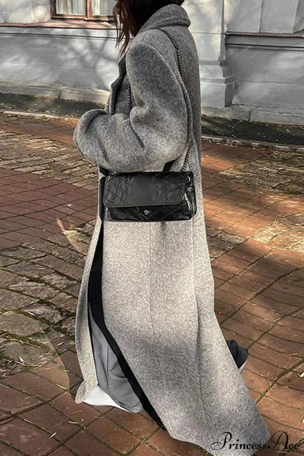 Chic Tweed Collared Overcoat for Elegant Winter Style