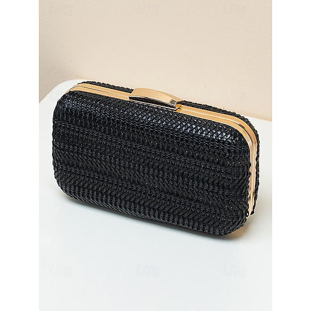 Leather Wristlet Party Evening PU Clutch Bag