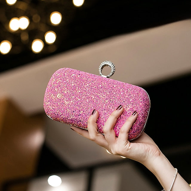 Wristlet Leather PU Bags Clutch Evening Bag