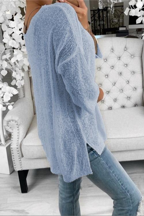 RadyRin V Neck Casual Sweater for Effortless Everyday Style