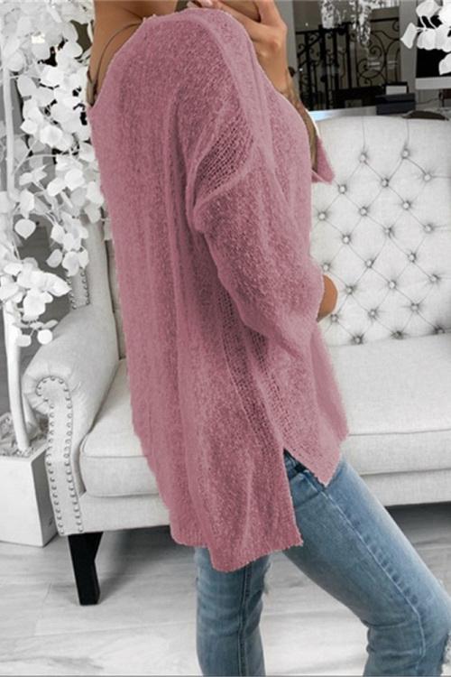 RadyRin V Neck Casual Sweater for Effortless Everyday Style
