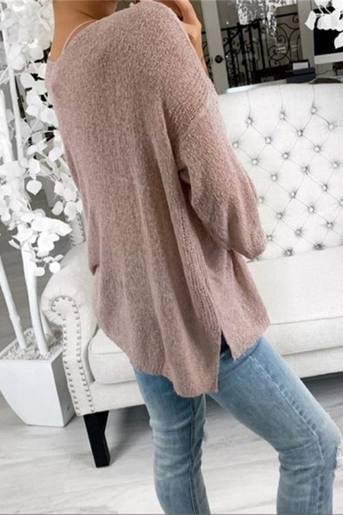 RadyRin V Neck Casual Sweater for Effortless Everyday Style