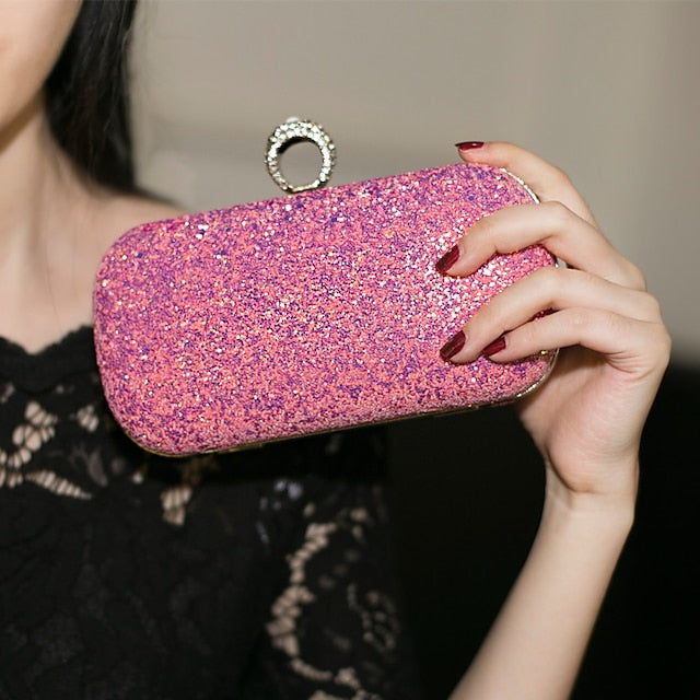 Wristlet Leather PU Bags Clutch Evening Bag