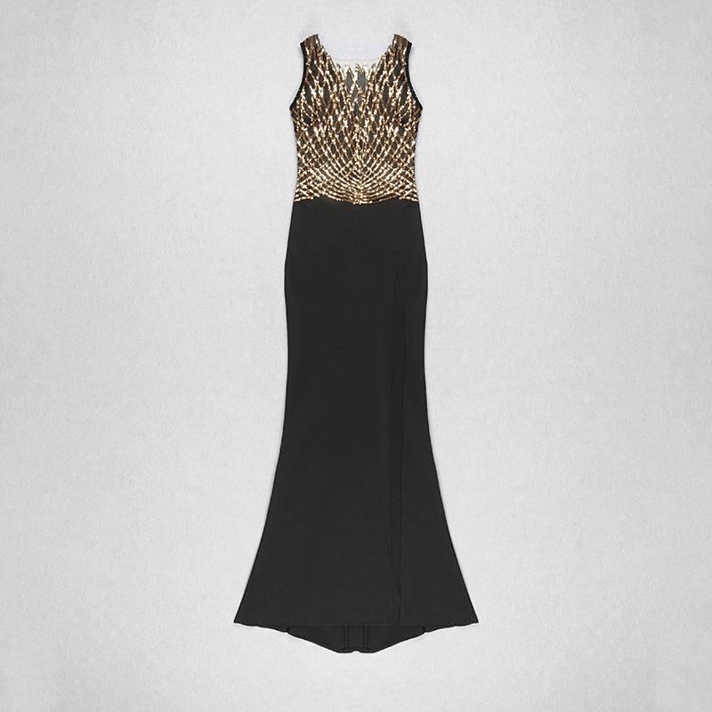 KittenAlarm - Vienna Sleeveless Slit Hem Maxi Dress