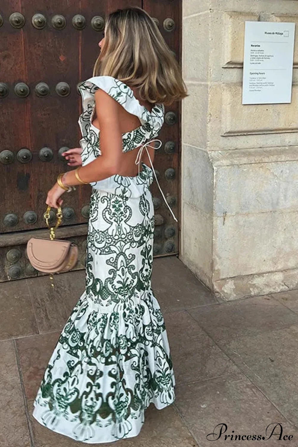 Vintage Cotton Floral Boho Dress