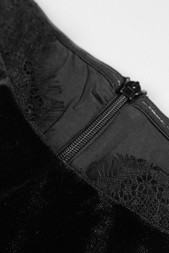 Vintage Eyelash Off Shoulder Long Sleeve Bodycon Velvet Maxi Evening Dress - Fashionpara