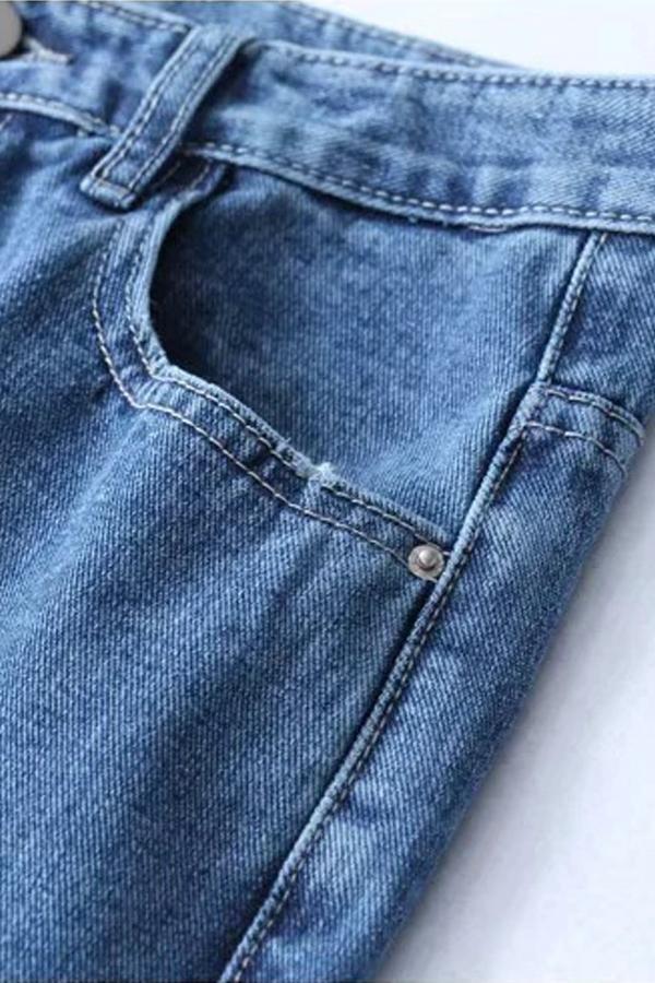 Vintage High-waisted Straight Jeans