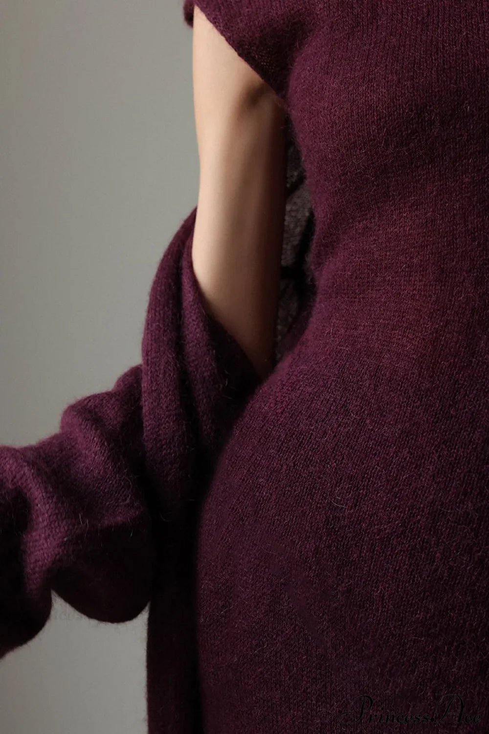 Chic Vintage Knit Cardigan and Sleeveless Dress Set