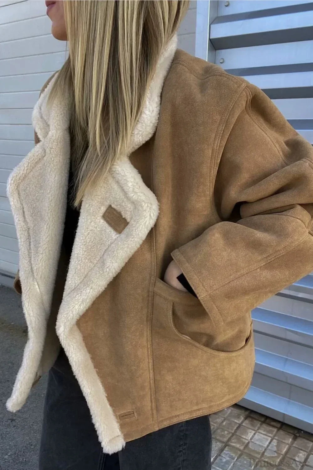 Vintage Sherpa Loose Warm Coat