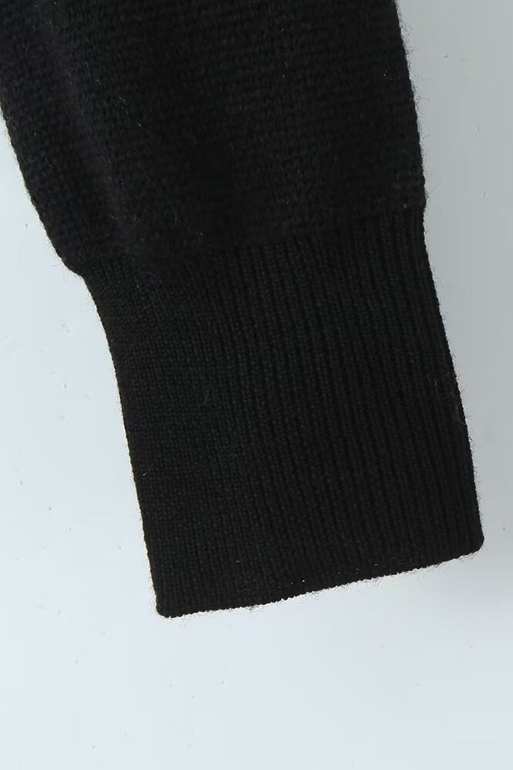 Rosedress Vintage Floral Jacquard Knit Crop Cardigan