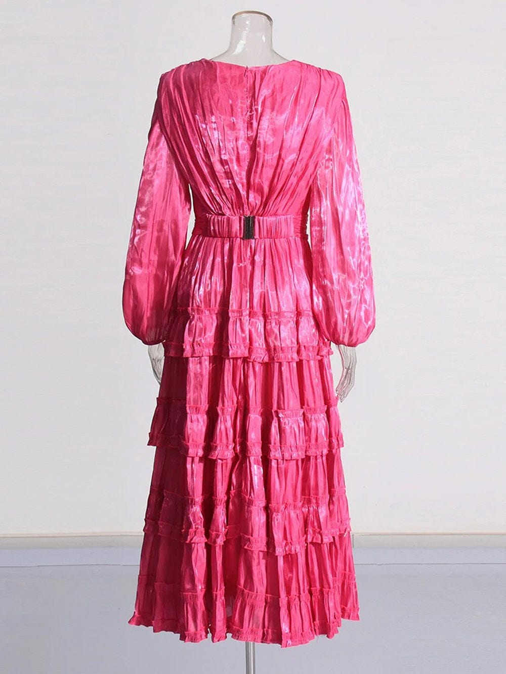 Belt Puff Sleeve - Fashionpara