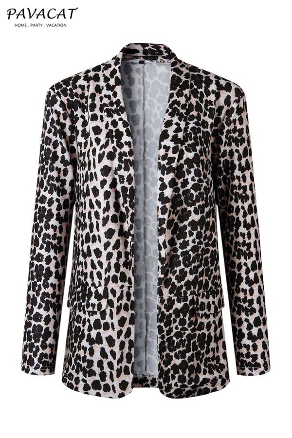 Chic Leopard Print Cardigan Coat for Stylish Layering