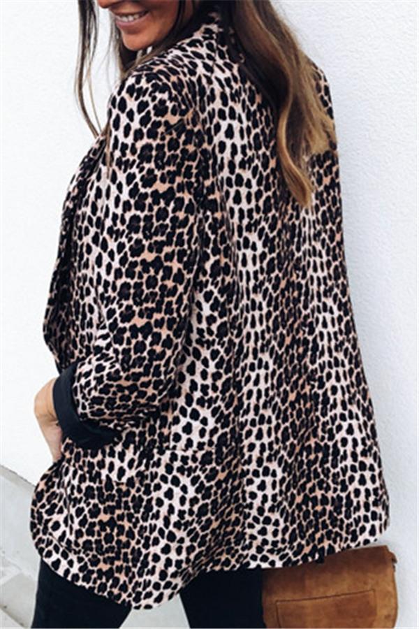 RadyRin Leopard Pattern Cardigan for Elegant Layering