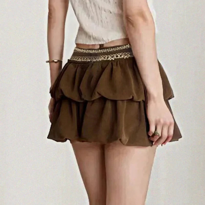 Jacquard Corduroy Retro Skirt