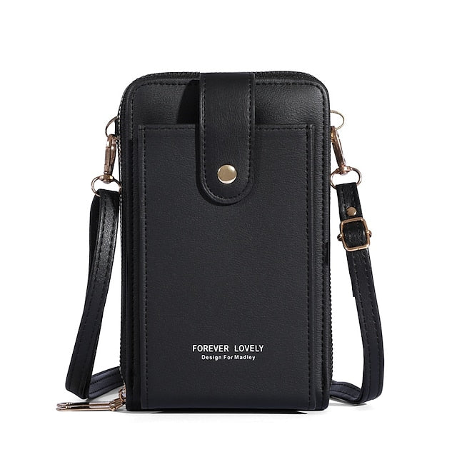 Mobile Phone PU Bag Shoulder Crossbody