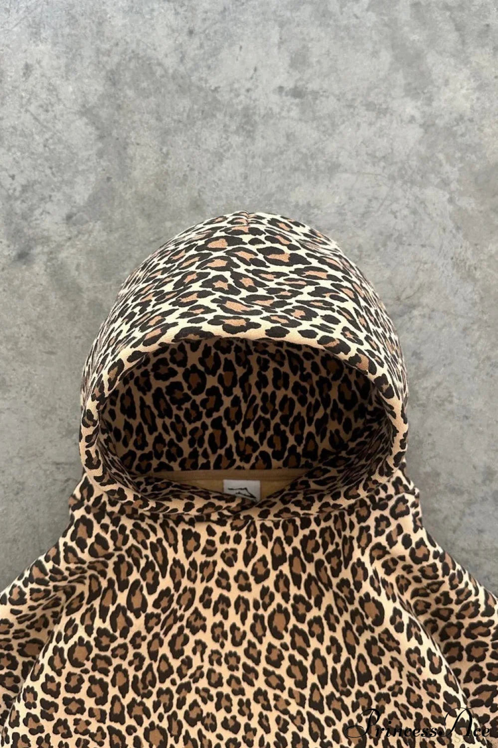 Y2K Leopard Print Hip-Hop Zip Hoodie