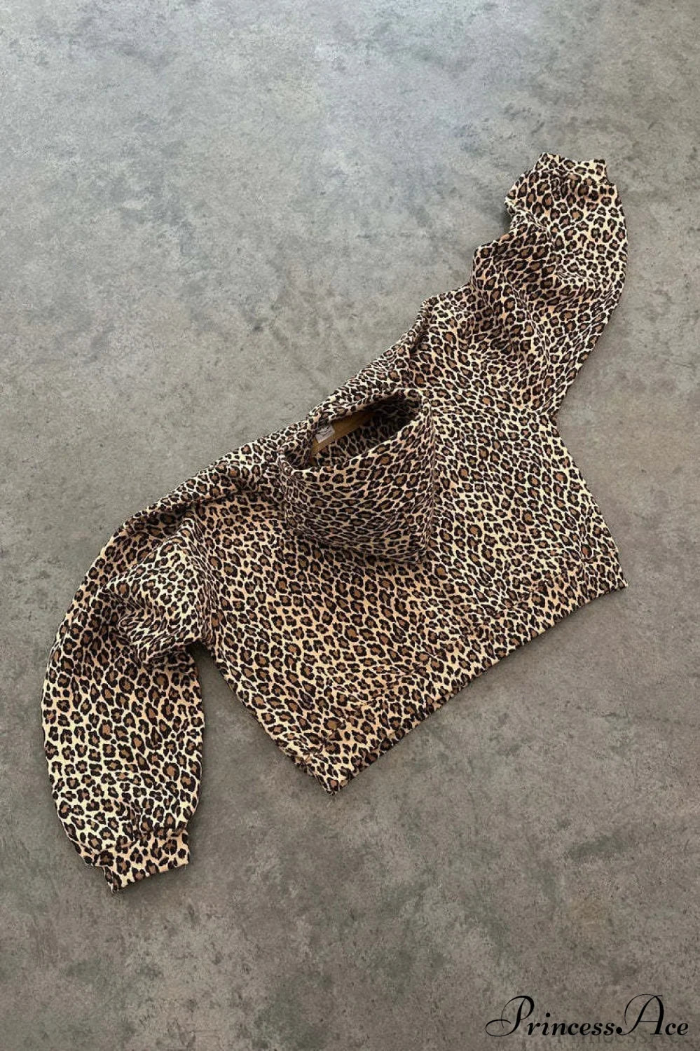Y2K Leopard Print Hip-Hop Zip Hoodie