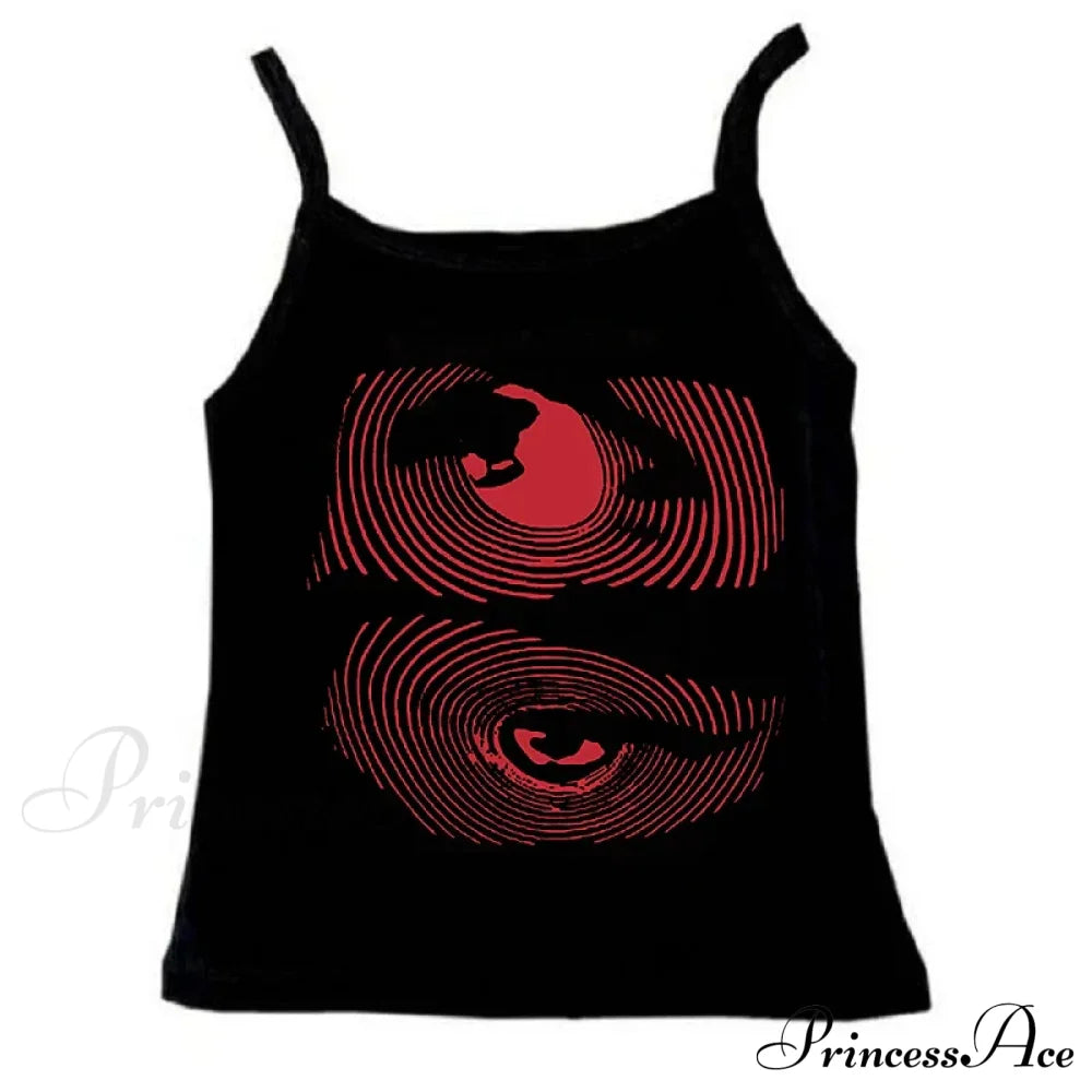 Y2K Sexy Gothic Graphic Letter Print Casual Grunge 90S Streetwear Slim Crop Top D / S Halloween