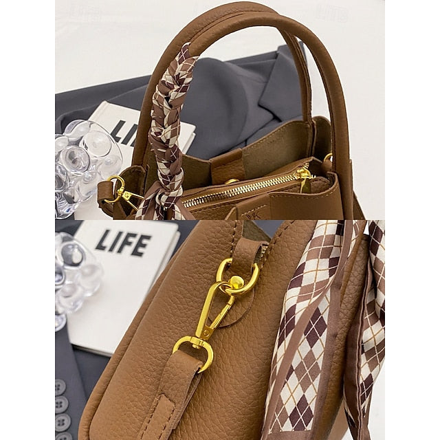 Handbag Bag Bags Shoulder Crossbody Bucket PU