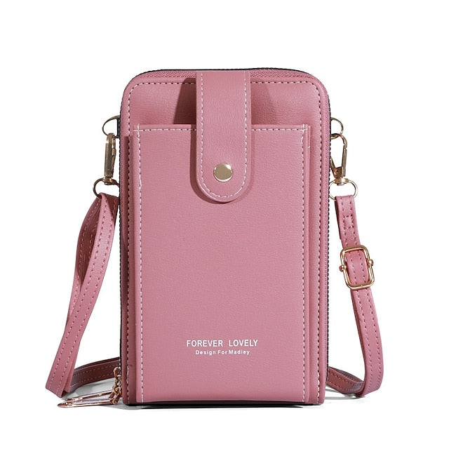 Mobile Phone PU Bag Shoulder Crossbody