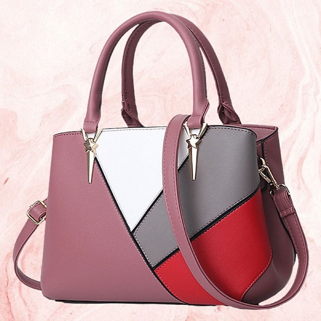 Shoulder Diaper Handbag PU Bag Tote Leather