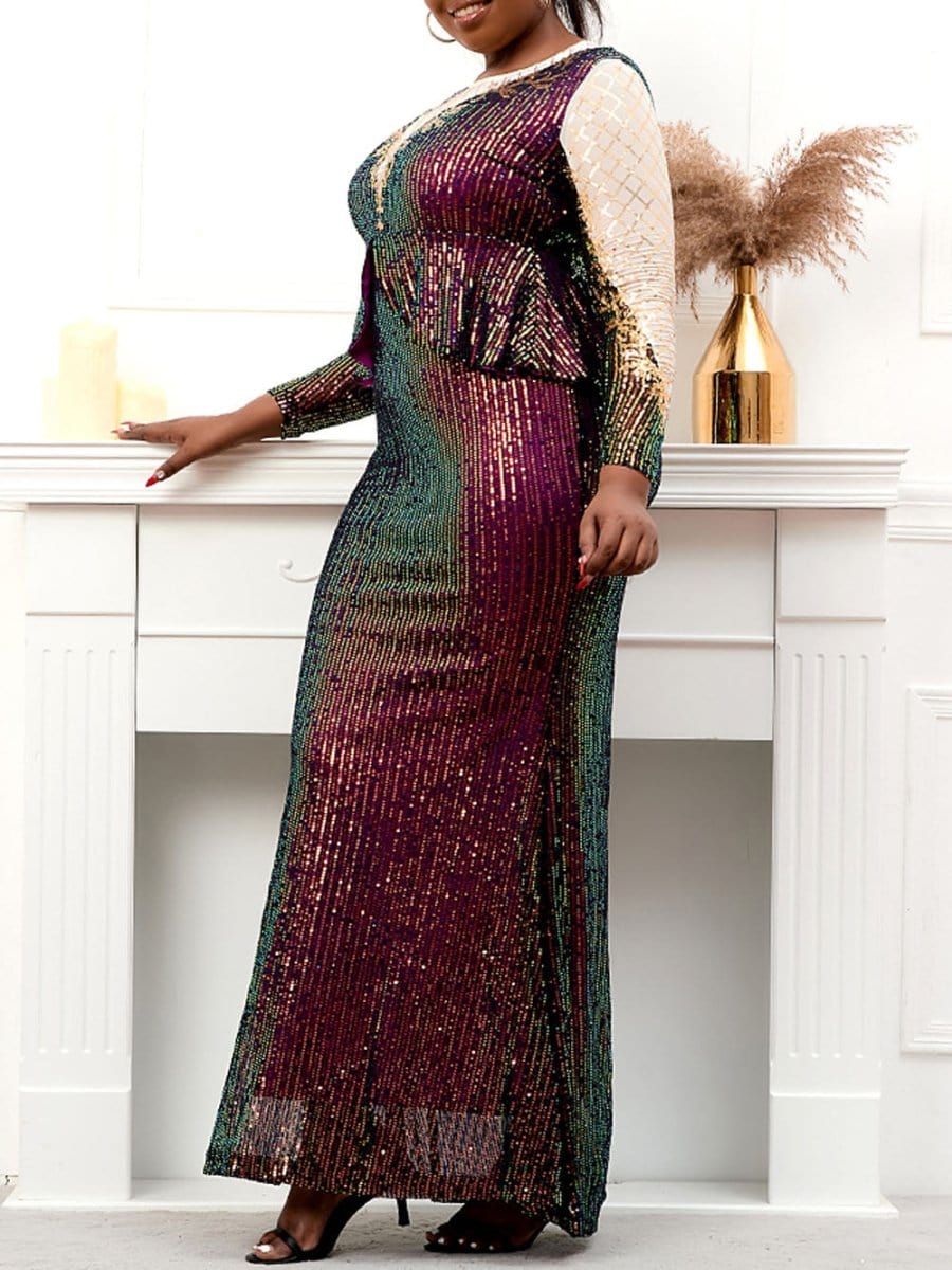 Sequin Maxi Dress - Fashionpara