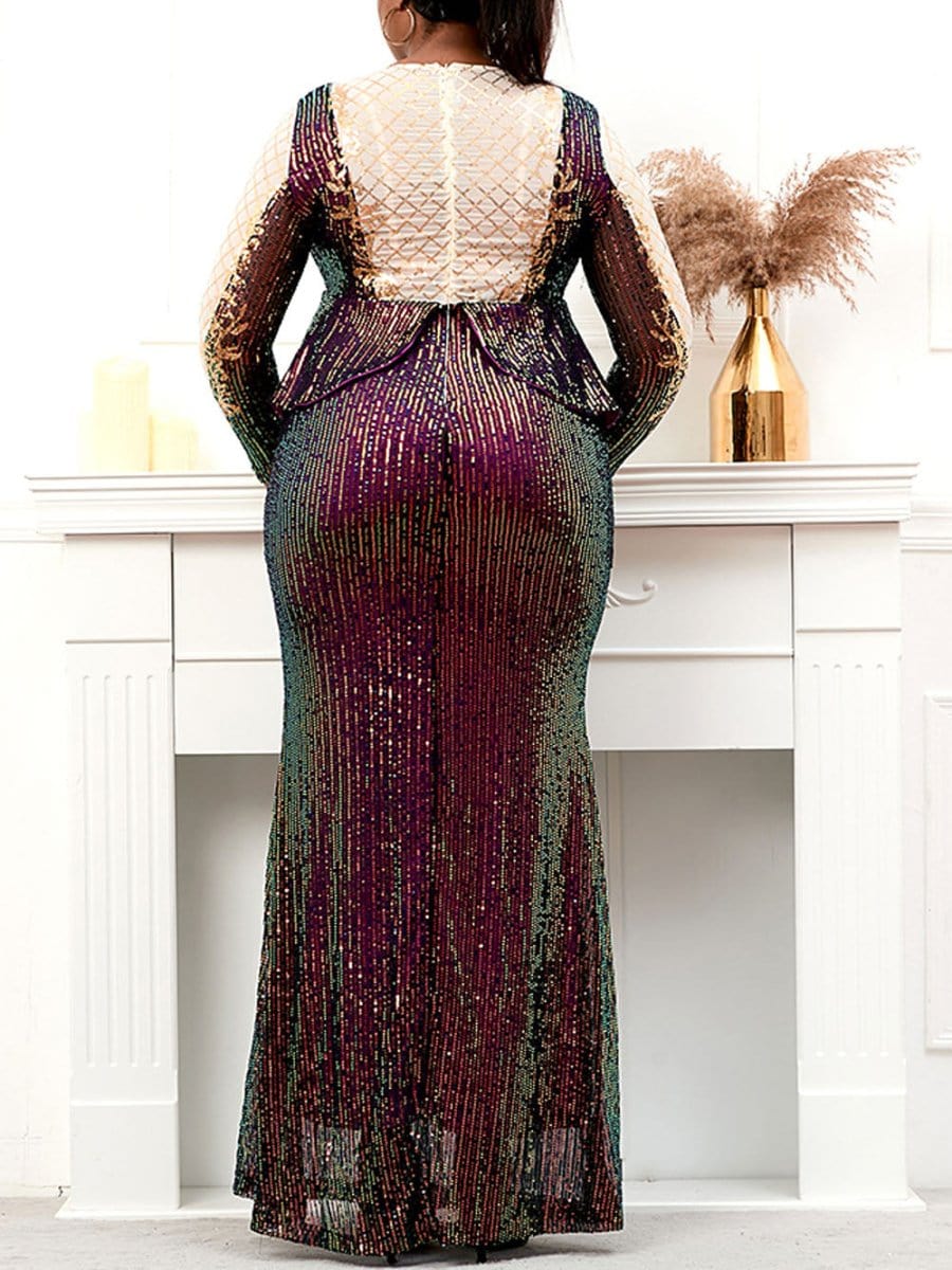 Sequin Maxi Dress - Fashionpara