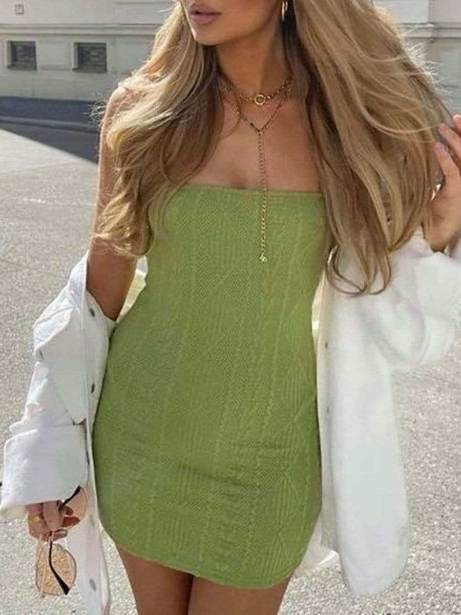 Strap Mini Dress