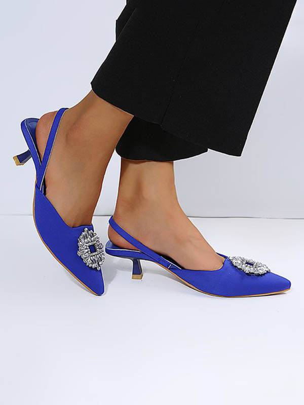 Rhinestone Wedding Pointed Toe Sandals