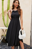 Solid Color Sleeveless Casual Dress