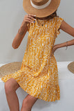 Fashion Printed Round Neck Casual Dress