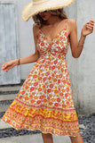 Bohemian Floral Hook Design Sleeveless Dress