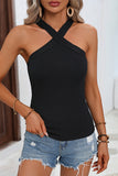 Fashion Solid Color Sleeveless Tops