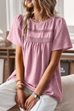 Loose Fit Round Neck Fahion Tops