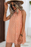 Flower Halter Neck A Style Solid Casual Dress