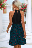 Fashion Printed Patchwork Mini Dress