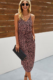 Fashion Leopard Print Sleeveless Dress