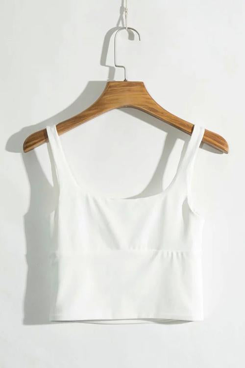 Pleated Sleeveless Tank Top - Fashionpara