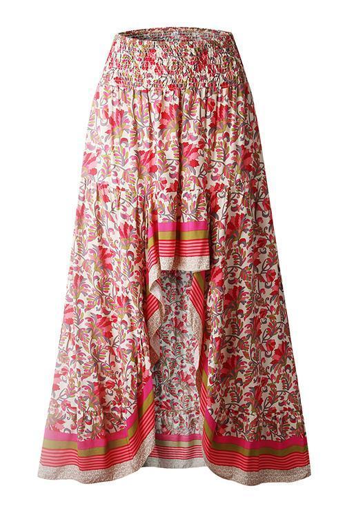 Print irregularity Skirts - Fashionpara