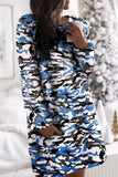 Fashion Sweet Print O Neck A Line Dresses