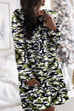 Fashion Sweet Print O Neck A Line Dresses